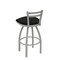 Holland Bar Stool Co 25" Low Back Swivel Counter Stool, Nickel Finish, Black Vinyl Seat 41125ANBlkVinyl - alternate 4